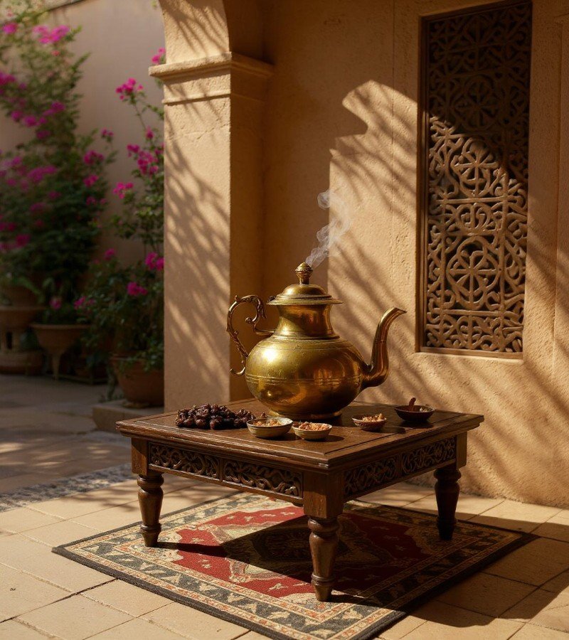 Vintage Solid Brass Tea Pot image 2