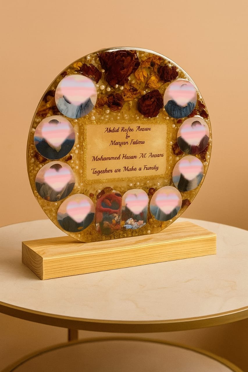 Personalized 16-Inch Resin Flower Preservation Frame