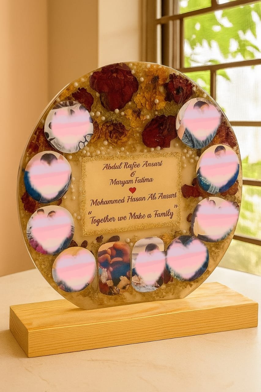 Personalized 16-Inch Resin Flower Preservation Frame image 2