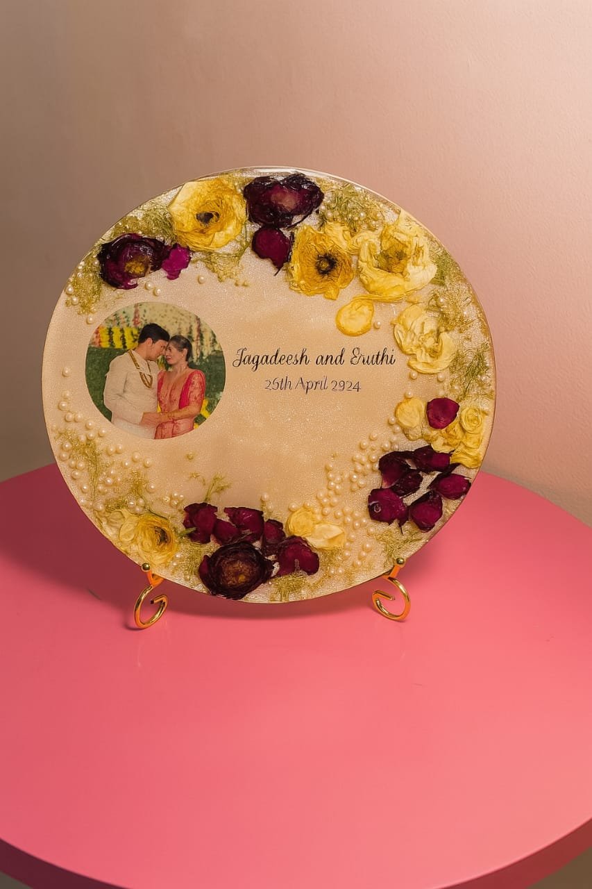 Personalized Wedding Resin Memory Frame