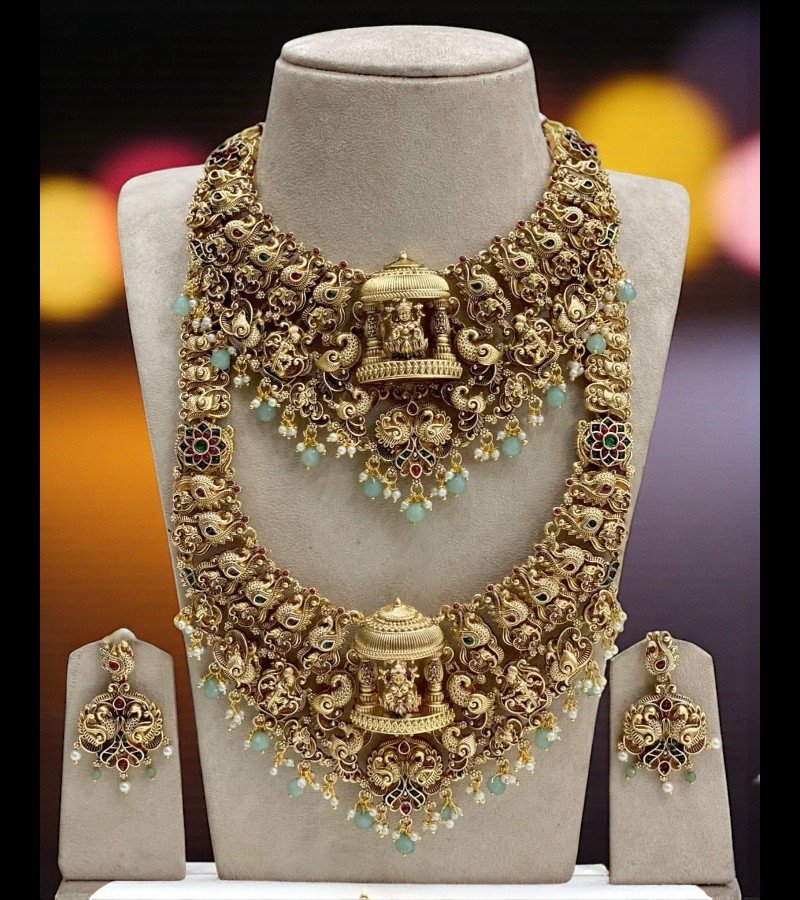 Divine Nakshi Temple Bridal Jewellery Set
