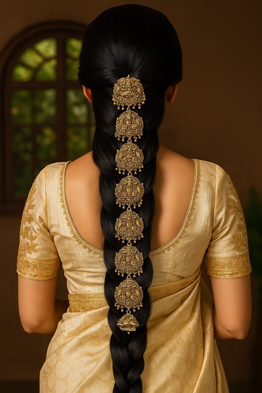 Royal Nakshi Temple Jada Hair Accessory Set