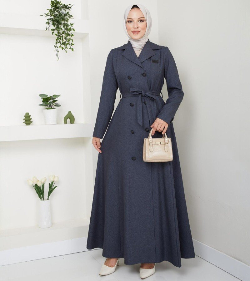 Royal Navy Belted Trench Abaya