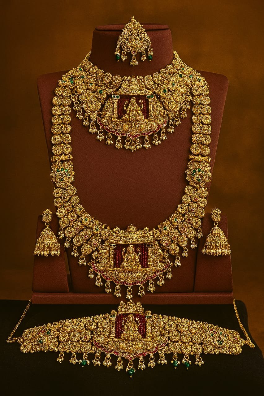 Royal Temple Jewellery Bridal Set