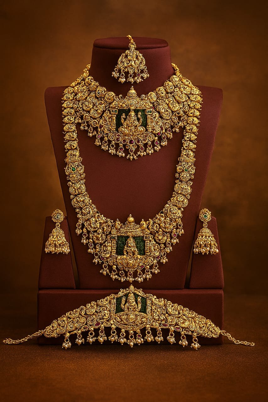 Royal Temple Jewellery Bridal Set image 3