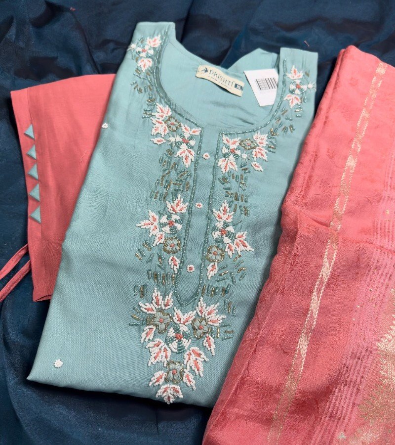 Kurti with Pant and Dupatta Set